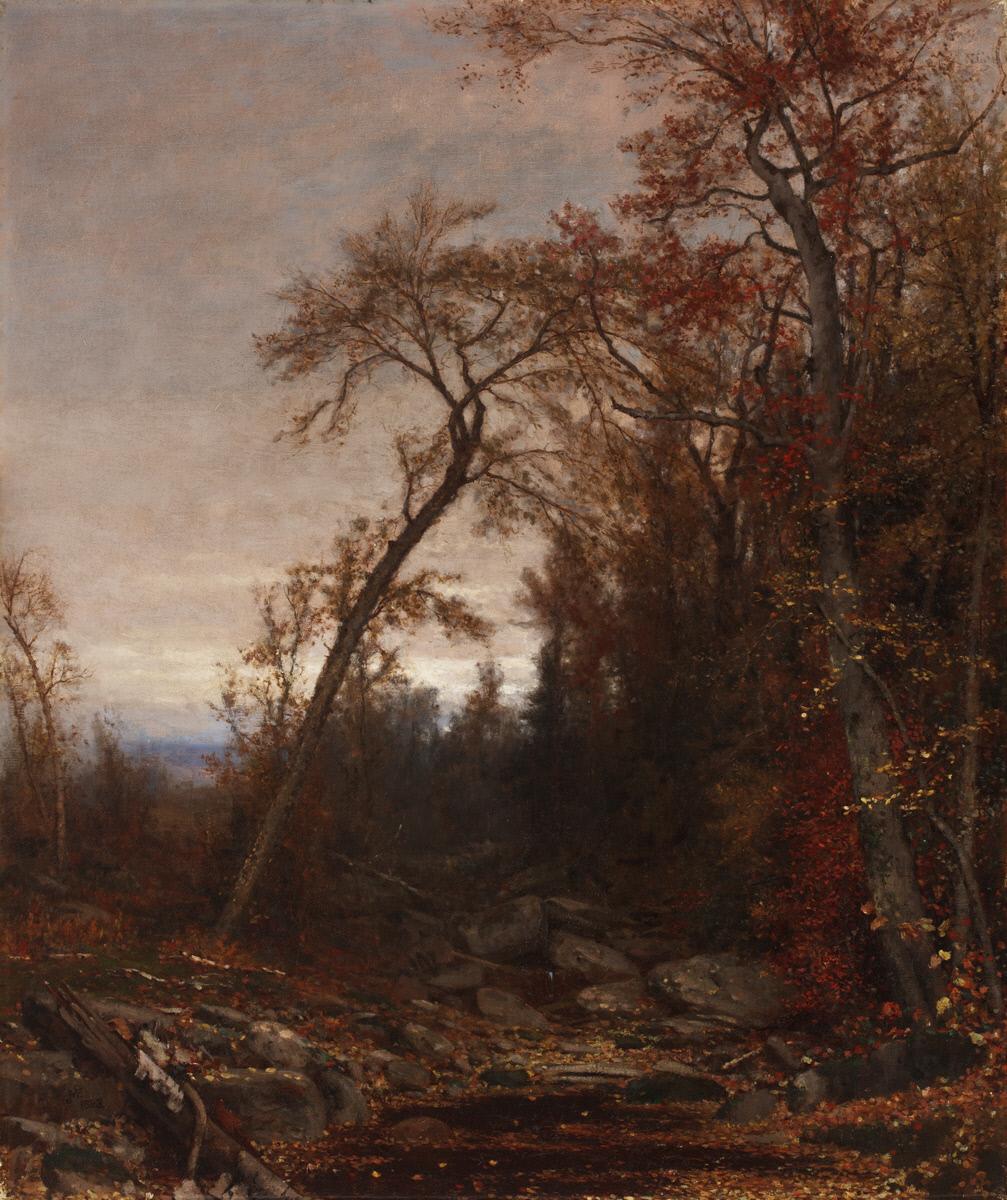 An Autumn Memory, vintage artwork by Jervis McEntee, 12x8" (A4) Poster