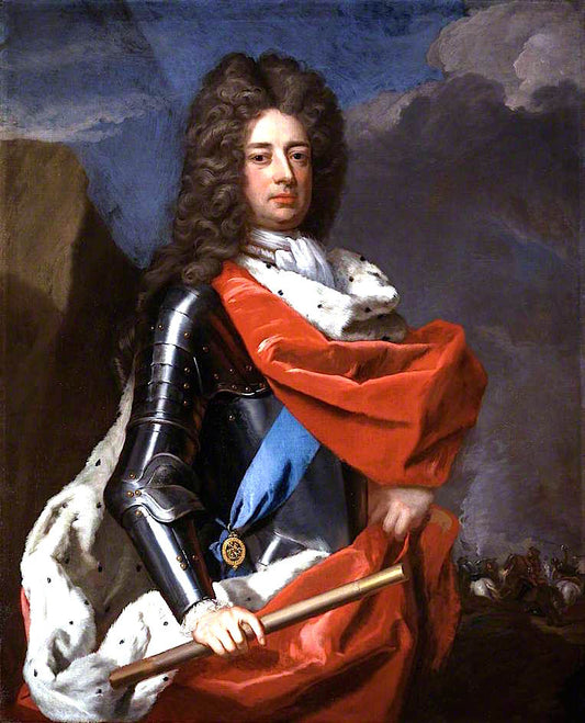 John Churchill, 1st Duke of Marlborough, Captain-General of the English Forces and Maste, vintage artwork by Michael Dahl, 12x8" (A4) Poster