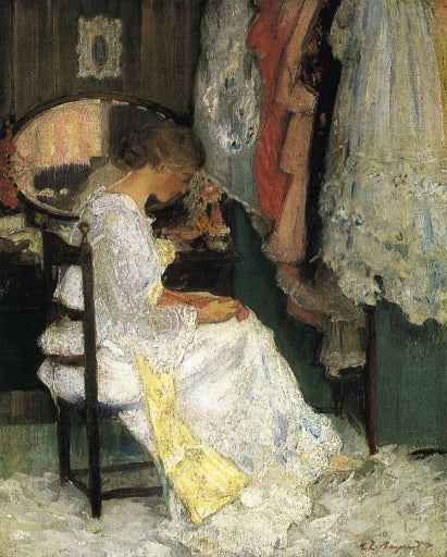 Dressing Room, vintage artwork by Everett Lloyd Bryant, 12x8" (A4) Poster