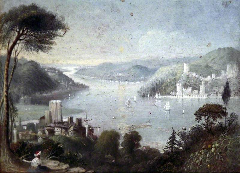 The Bosphorus, vintage artwork by James Baker Pyne, A3 (16x12") Poster Print
