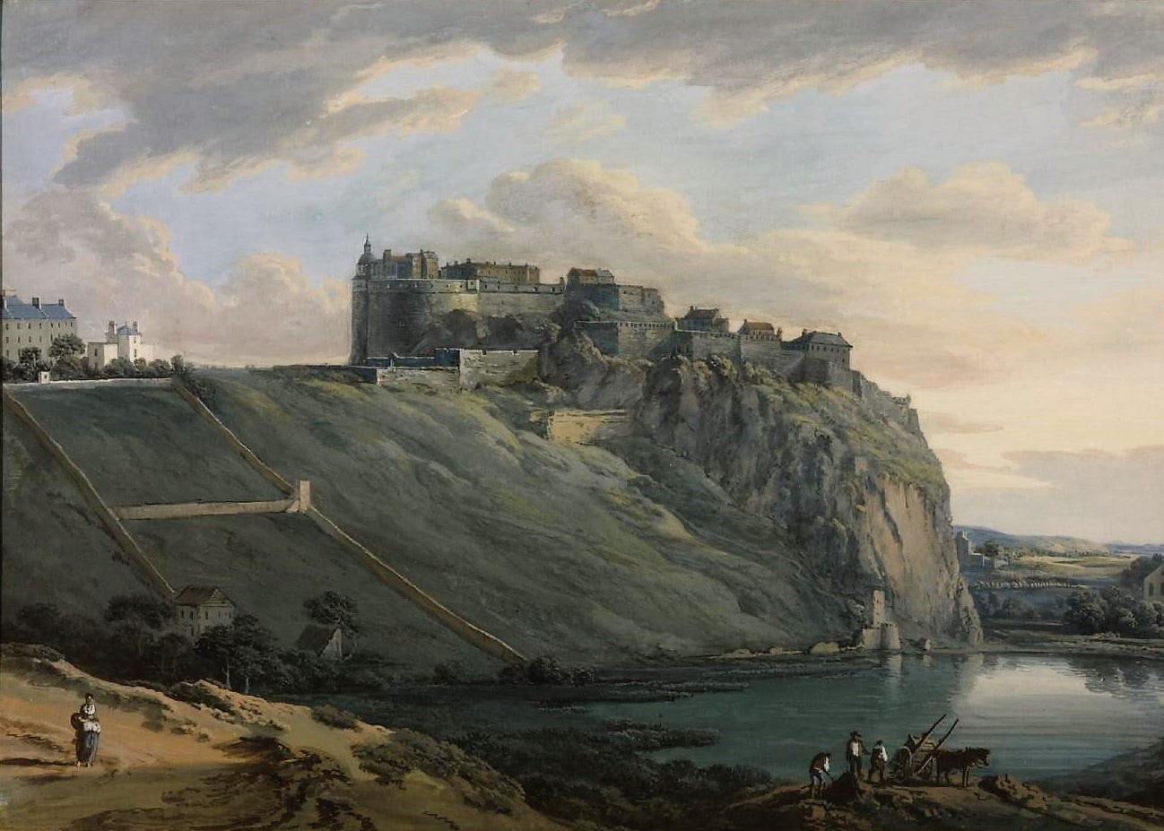 Edinburgh Castle, vintage artwork by Paul Sandby , R.A., 12x8" (A4) Poster