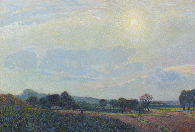 Nevelzon, a Sunny Morning by Leo Gestel,16x12(A3) Poster
