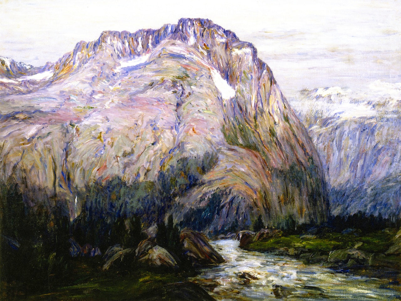 Mr. Denis, Kicking Horse Valley, vintage artwork by Lewis Henry Meakin, 12x8" (A4) Poster