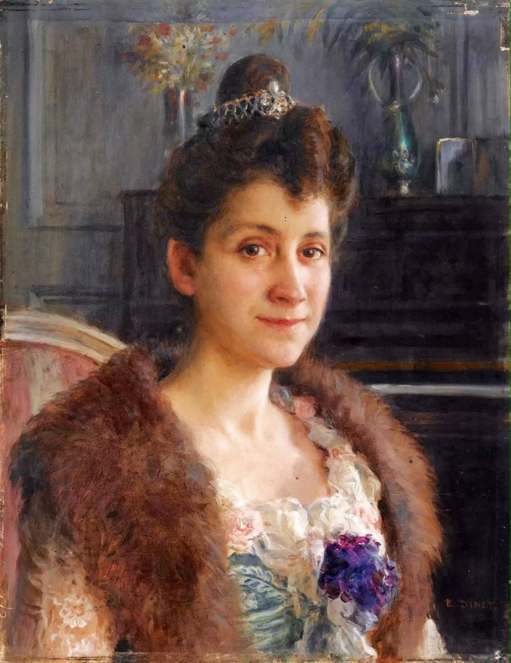 it de Mme C., soeur de l'artiste by etienne Nasreddine Dinet,A3(16x12")Poster