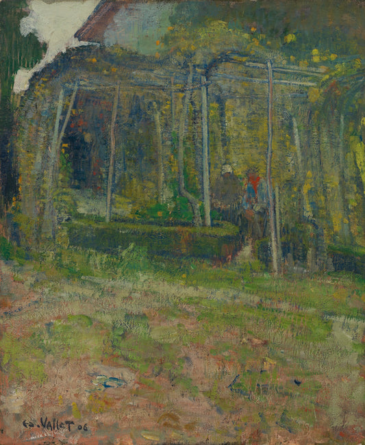 Tonnelle en novembre by Edouard Vallet,16x12(A3) Poster