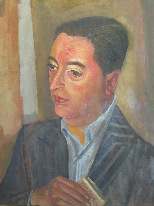 Joaquin Edwards Bello, vintage artwork by Boris Grigoriev, 12x8" (A4) Poster