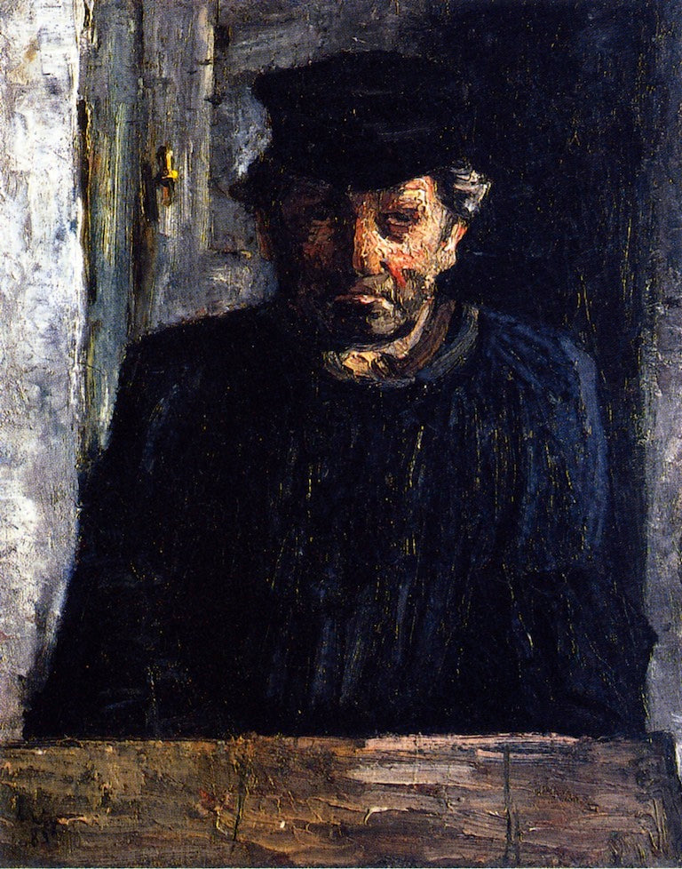 Bust of a Belgian Worker by Lesser Ury,A3(16x12")Poster