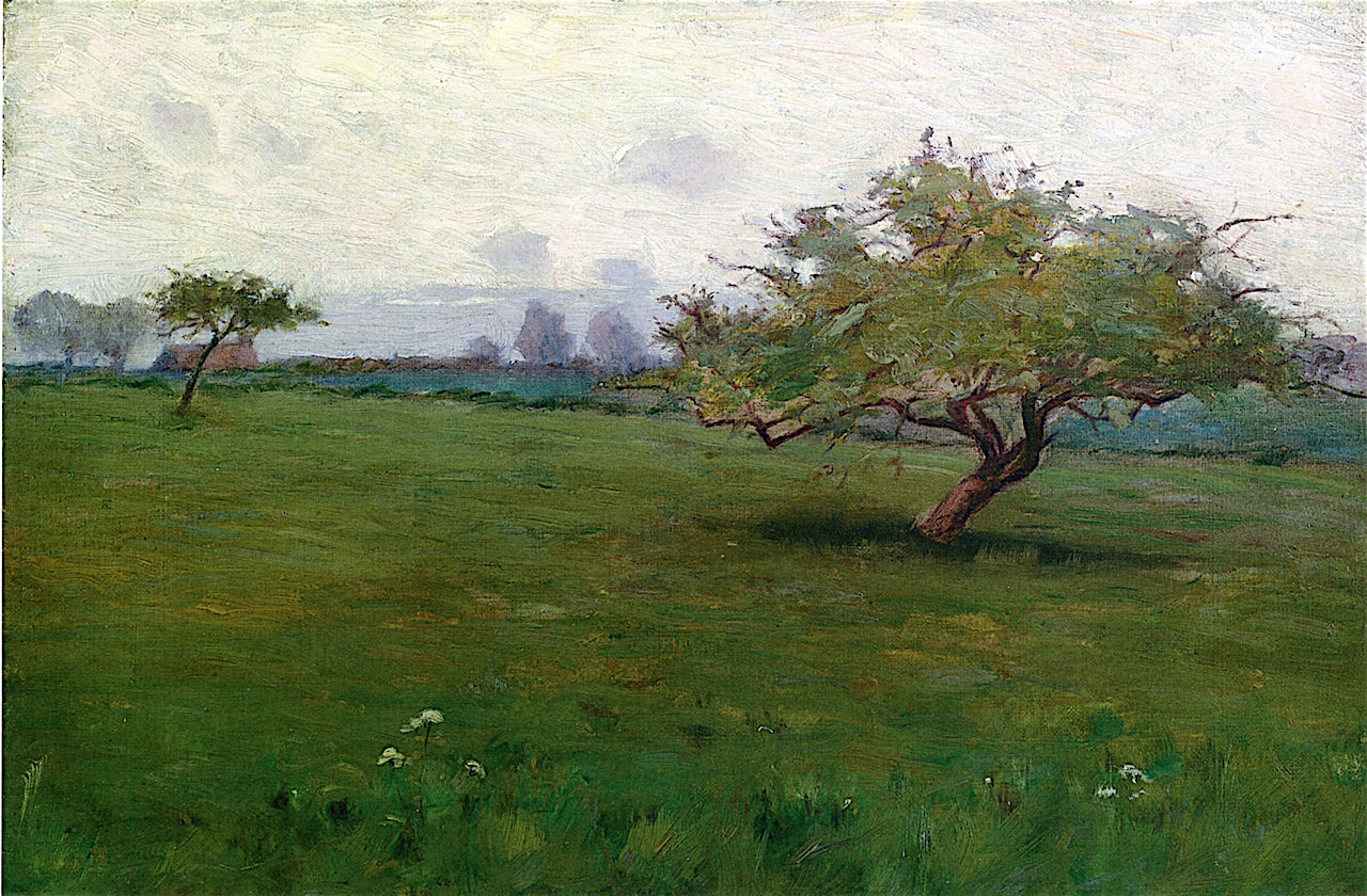 Study for a Field, Kerlaouen, vintage artwork by Arthur Wesley Dow, 12x8" (A4) Poster