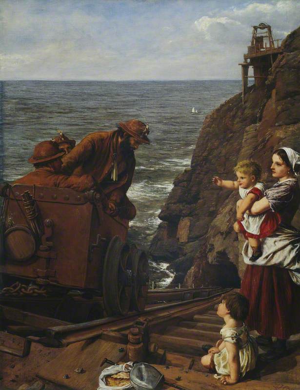 From under the Sea, vintage artwork by James Clarke Hook, R.A., A3 (16x12") Poster Print