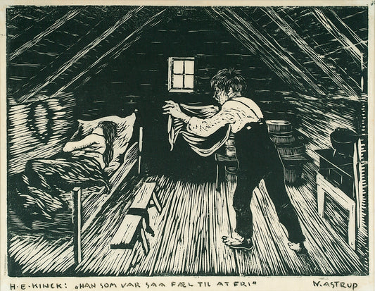 The Eager Suitor by Nicolai Astrup,16x12(A3) Poster