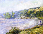 The Banks of the Seine, vintage artwork by Blanche Hoschede-Monet, 12x8" (A4) Poster