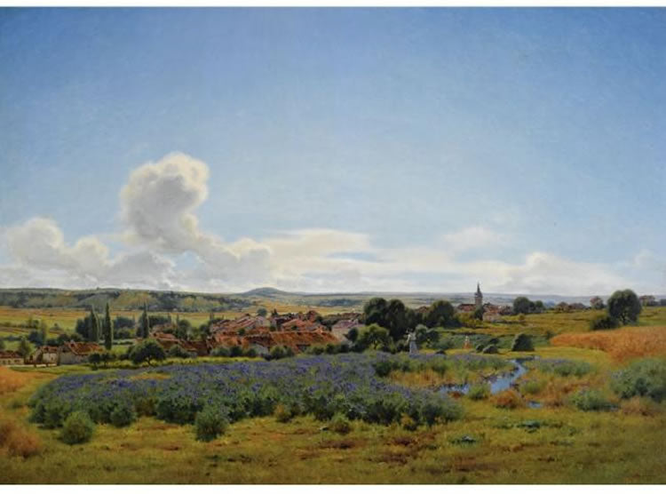 Fresnes by Jean Ferdinand Monchablon,A3(16x12")Poster