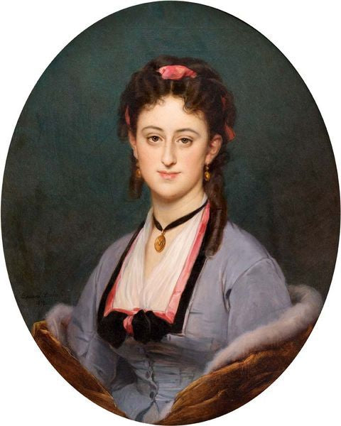 Portrait of Madame Asselin, vintage artwork by Edouard Louis Dubufe, A3 (16x12") Poster Print