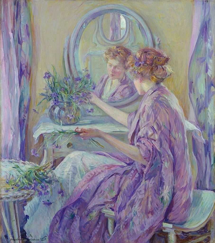 The Violet Kimono, vintage artwork by Robert Lewis Reid, 12x8" (A4) Poster