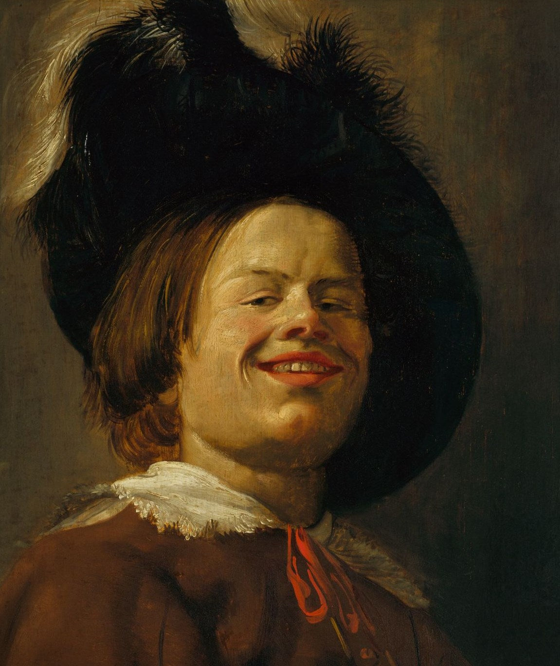 Portrait of a Laughing Boy, vintage artwork by Jan Miense Molenaer, 12x8" (A4) Poster