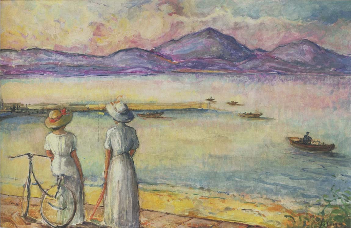 Bay at St Tropez by Henri Lebasque,A3(16x12")Poster