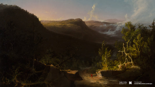 Catskill Mountains Landscape, vintage artwork by Thomas Cole, A3 (16x12") Poster Print