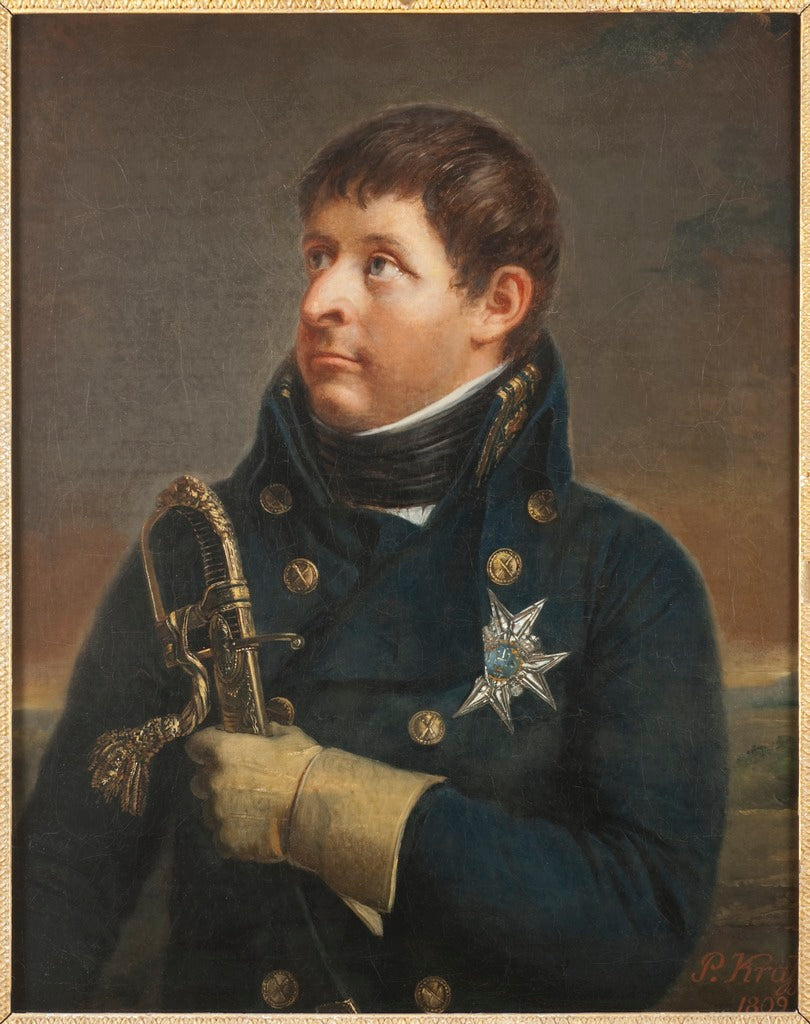 Karl August, Duke of Holstein-Sonderburg-Augustenburg, Crown Prince of Sweden, vintage artwork by Per Krafft the Younger, 12x8" (A4) Poster