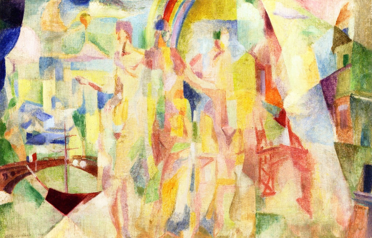The City of Paris (study) by Robert Delaunay,16x12(A3) Poster