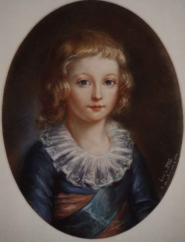 Louis XVII, vintage artwork by Élisabeth Vigee-Lebrun, 12x8" (A4) Poster