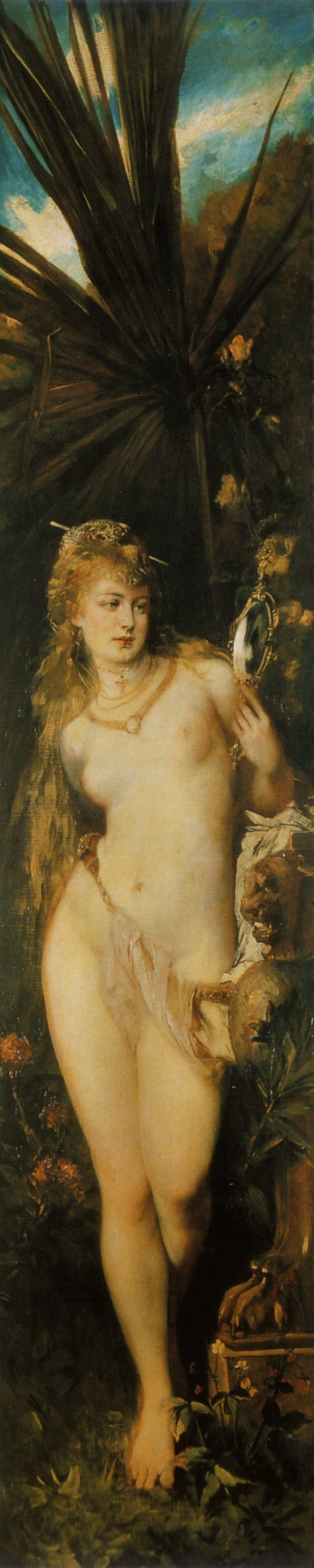 Gesicht, vintage artwork by Hans Makart, 12x8" (A4) Poster