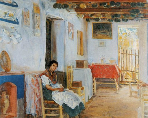 Interior de barraca by Julio Peris Brell,A3(16x12")Poster