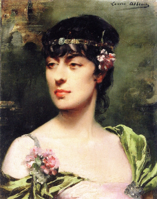 Striking Beauty, vintage artwork by Louise Abbema, 12x8" (A4) Poster