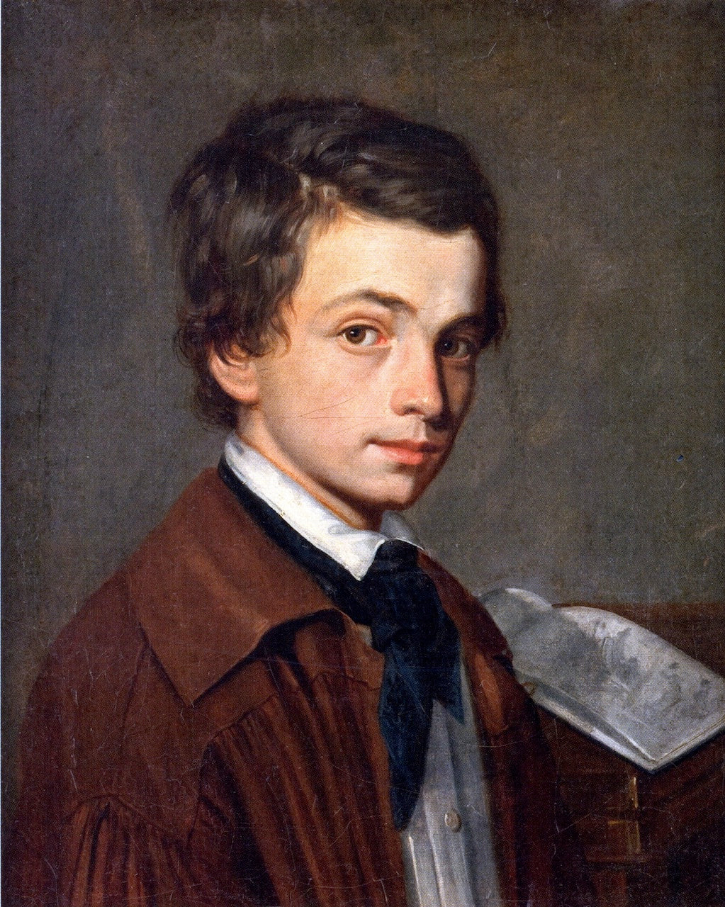 Self Portrait as a Child, vintage artwork by Alexandre Cabanel, 12x8" (A4) Poster
