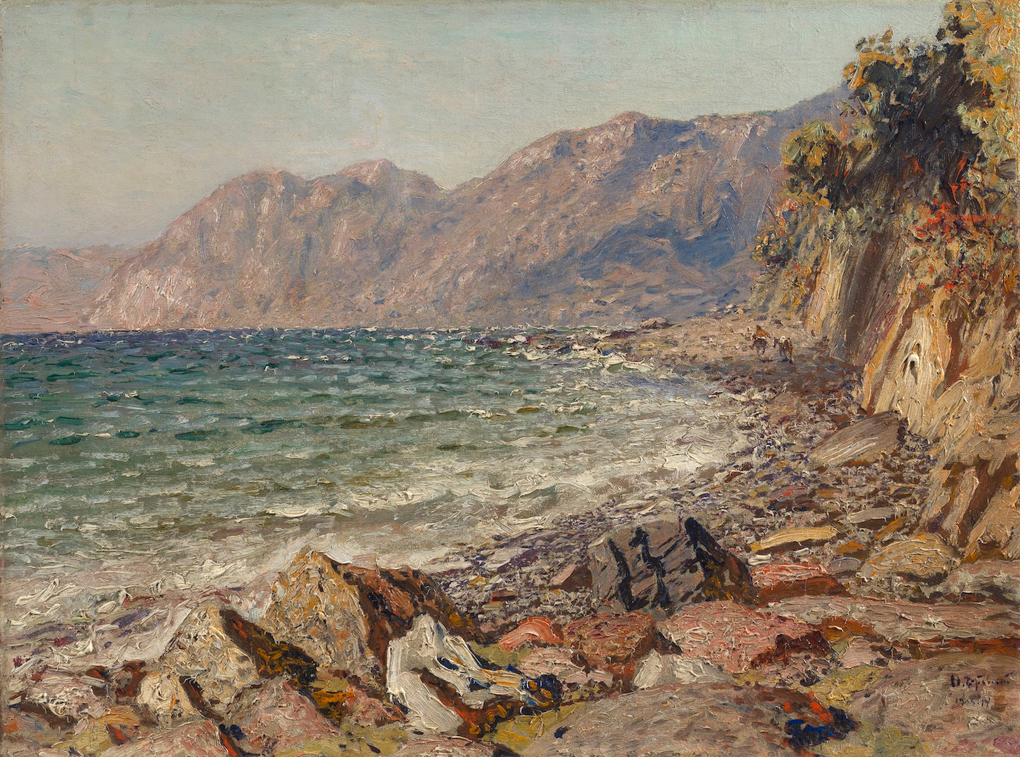 In the South, vintage artwork by Nikolai Nikanorovich Dubovskoy, 12x8" (A4) Poster