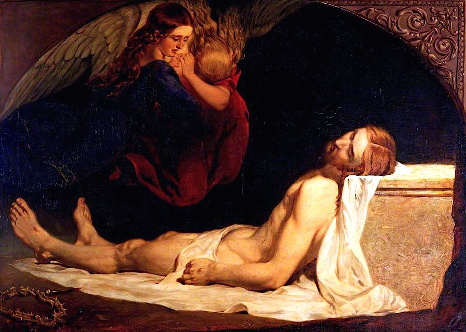 The Sepulchre, vintage artwork by Marshall Claxton, A3 (16x12") Poster Print