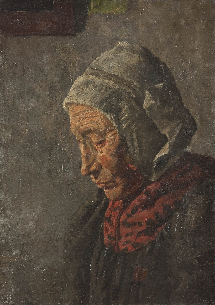 Gooise boerin, vintage artwork by Martinus van Regteren Altena, 12x8" (A4) Poster