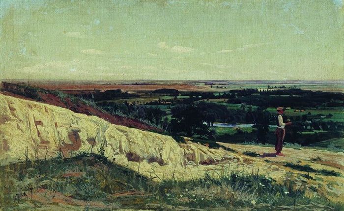 A Hill by Konstantin Kryzhitsky,A3(16x12