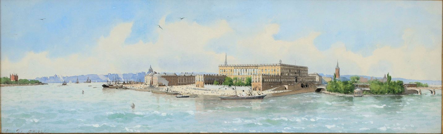 Stockholm by Anna Palm de Rosa,A3(16x12")Poster