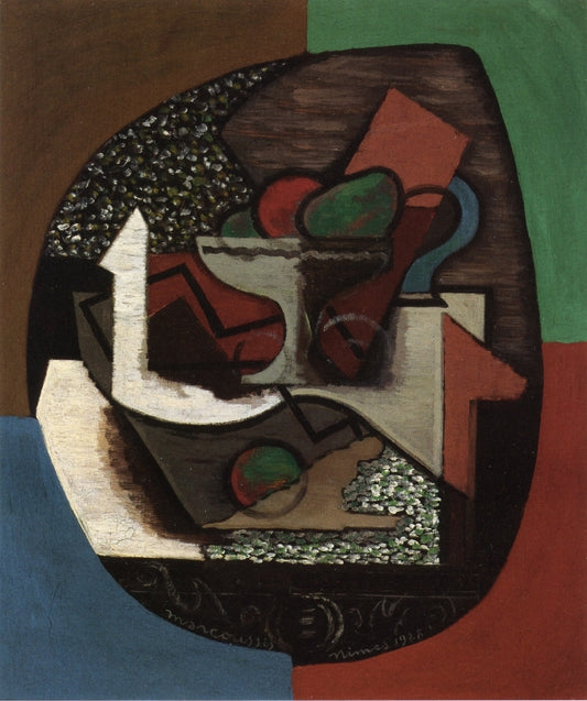 Nimes I, vintage artwork by Louis Marcoussis, 12x8" (A4) Poster