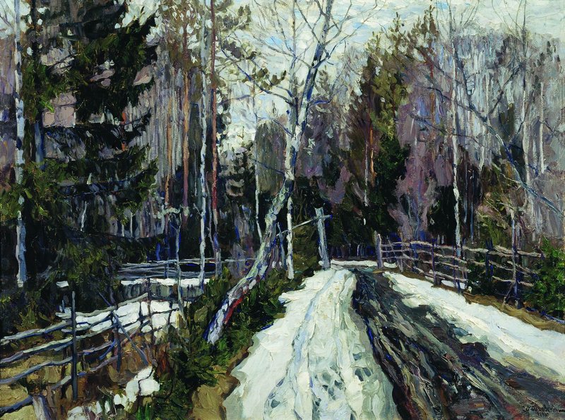 Early Spring in the Forest by Stanislav Zhukovsky,16x12(A3) Poster