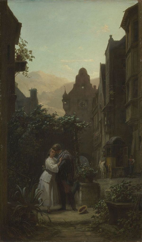 The Good-by e, vintage artwork by Carl Spitzweg, A3 (16x12") Poster Print