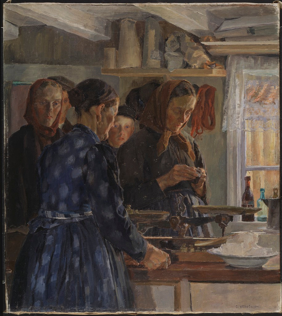 The Village Shop by Carl Wilhelm Wilhelmson,A3(16x12")Poster