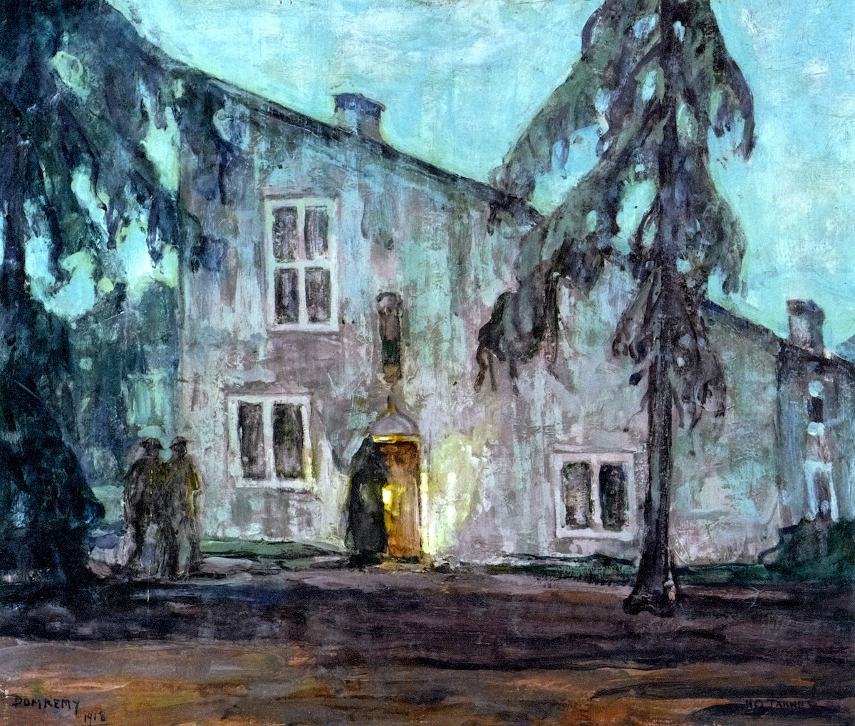 The House of Joan of Arc (Domremy), vintage artwork by Henry Ossawa Tanner, 12x8" (A4) Poster