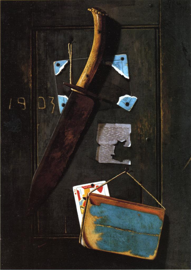Hanging Knife and Jack of Hearts by John Frederick Peto,A3(16x12")Poster