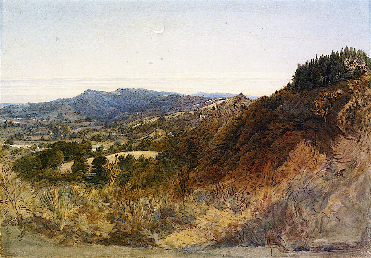 Near Underriver, Sevenoaks, Kent, vintage artwork by Samuel Palmer, A3 (16x12") Poster Print