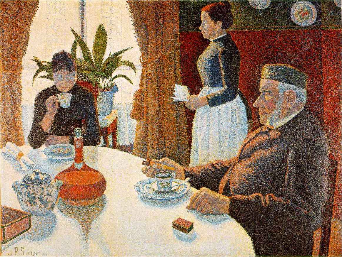 The Dining Room, vintage artwork by Paul Signac, 12x8" (A4) Poster