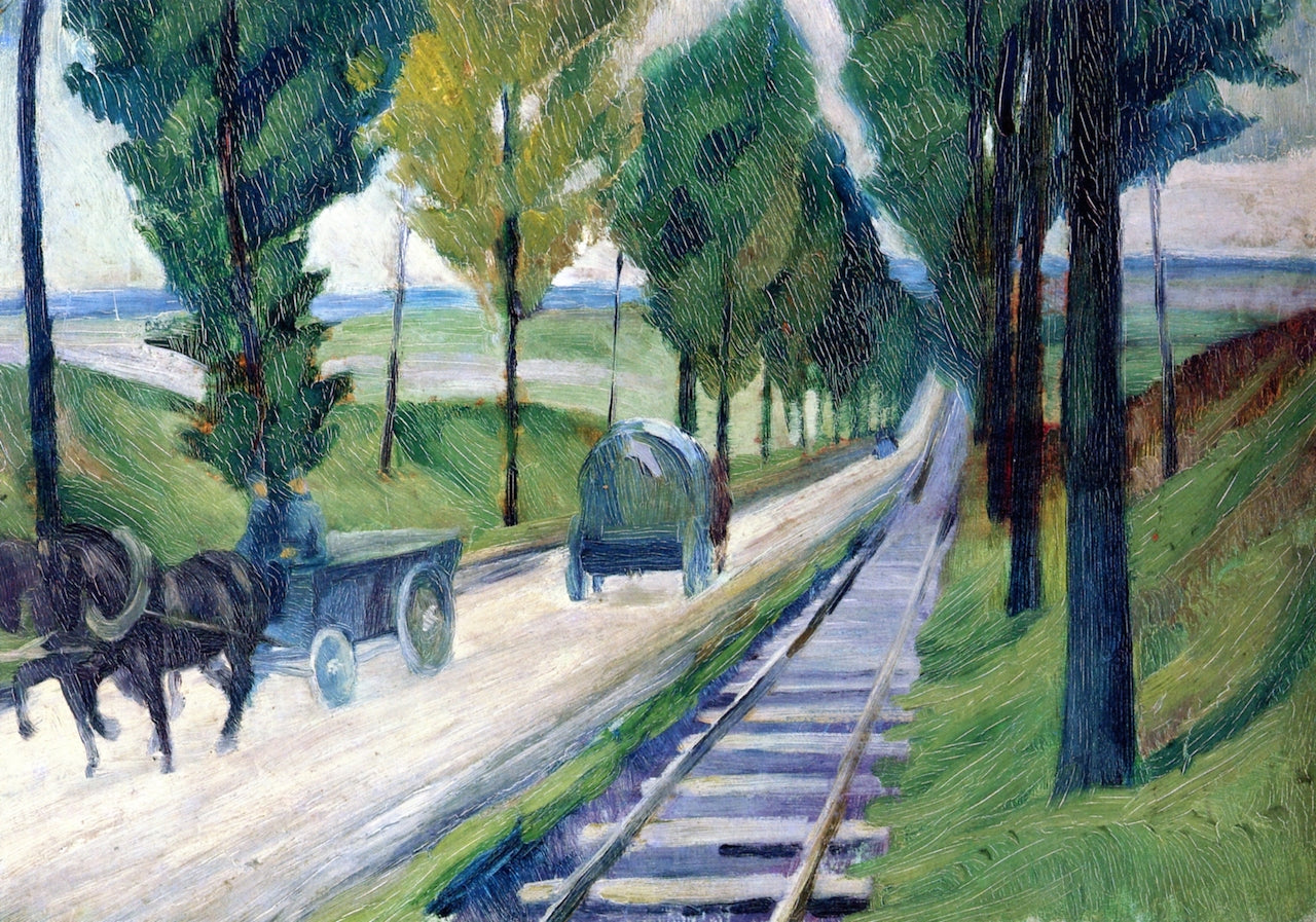 Country Road Arras-Cambrai by Adolf Erbslöh,16x12(A3) Poster