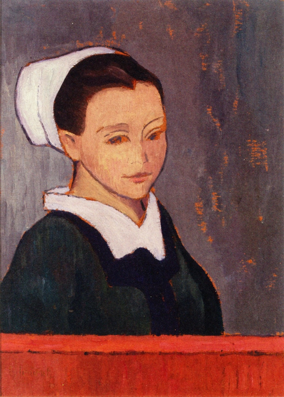Breton Woman at Pont Aven by Gad Frederick Clement,A3(16x12")Poster