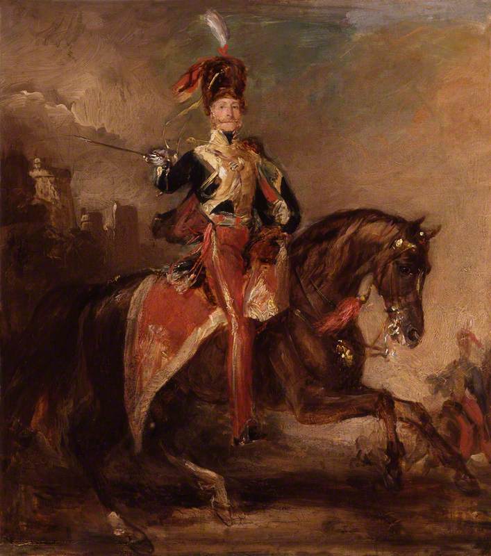 James Thomas Brudenell, 7th Earl of Cardigan, vintage artwork by Sir Francis Grant, P.R.A., A3 (16x12") Poster Print