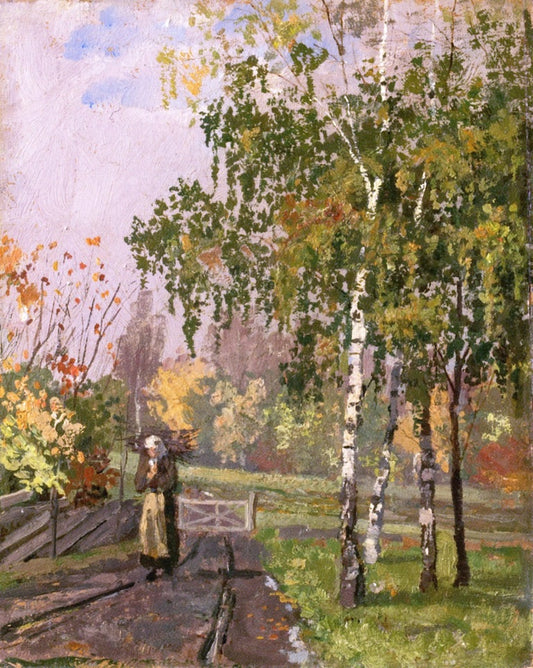 Autumn in Vestre Aker, vintage artwork by Edvard Munch, 12x8" (A4) Poster
