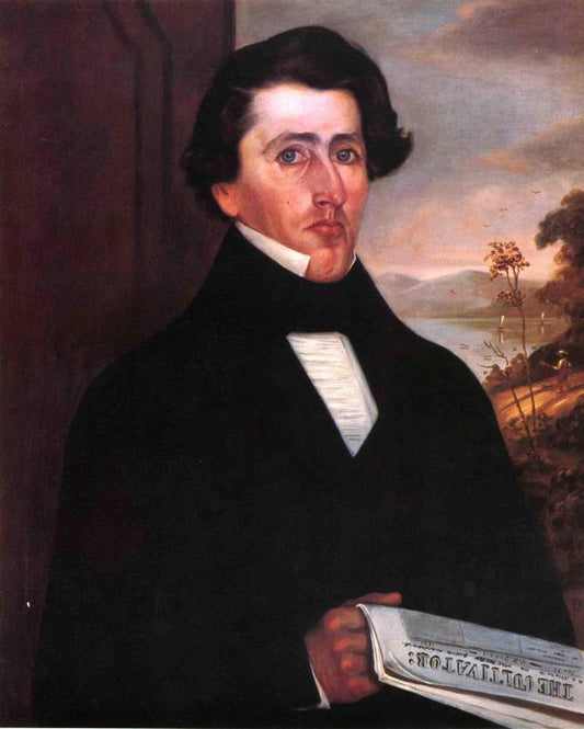 John Fisher Throckmorton Forman, vintage artwork by George Henry Durrie, A3 (16x12") Poster Print