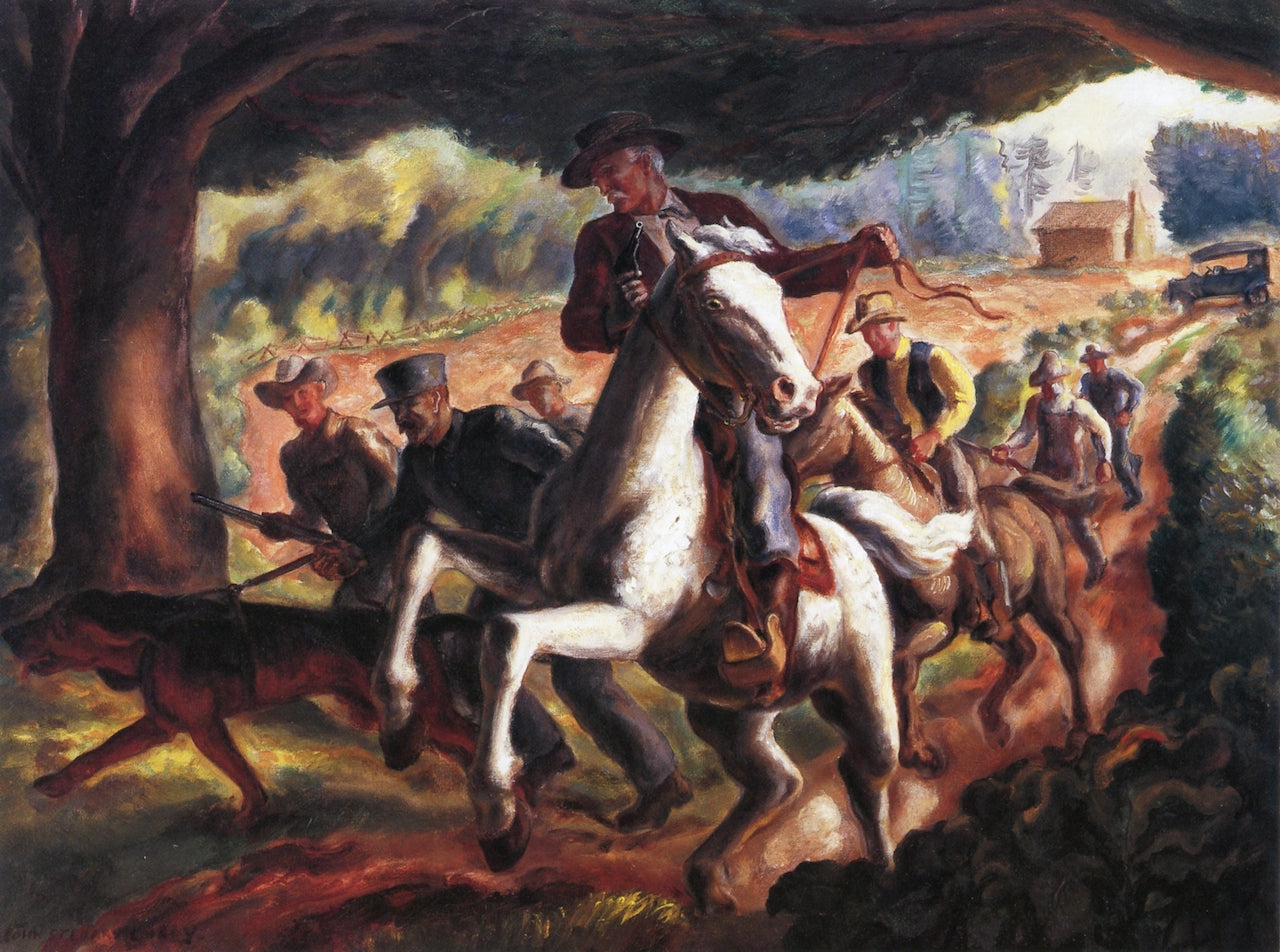 Manhunt by John Steuart Curry,16x12(A3) Poster