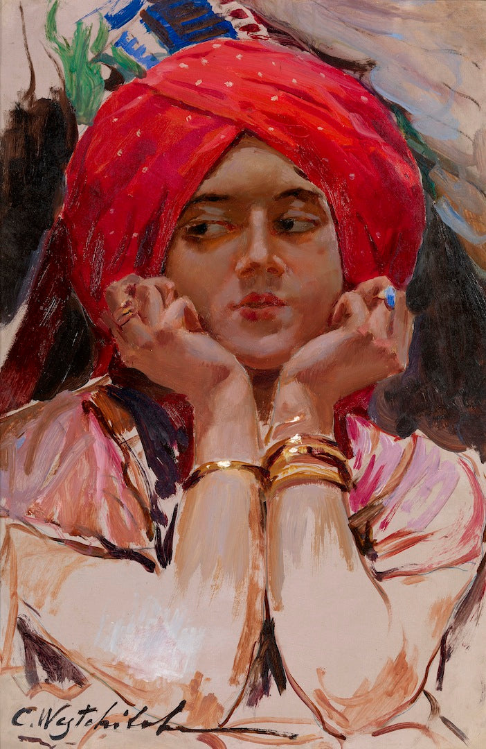 The Persian Princess, vintage artwork by Konstantin Westchilov, 12x8" (A4) Poster