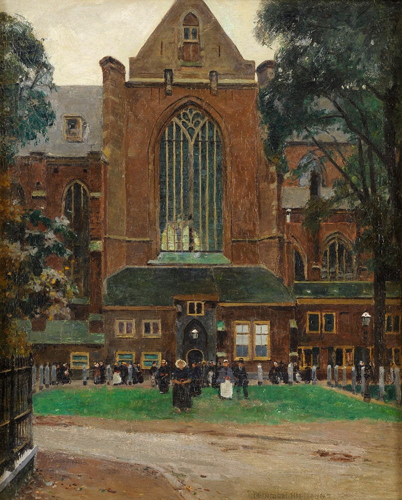 After the Mass by Heinrich Hermanns,A3(16x12")Poster