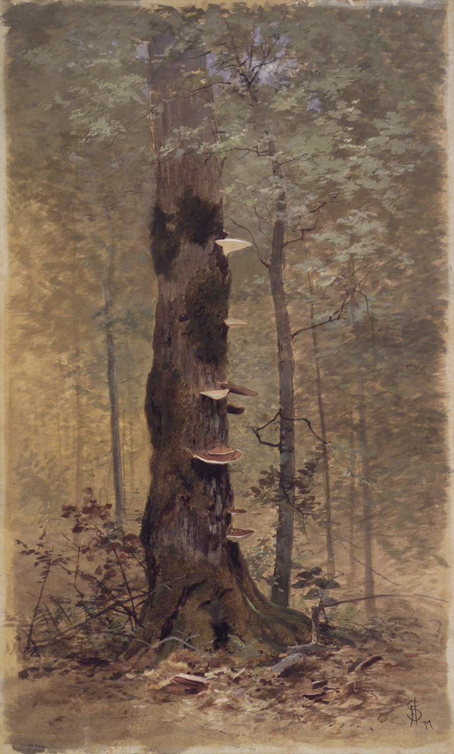In the Woods, vintage artwork by Francis Hopkinson Smith, 12x8" (A4) Poster